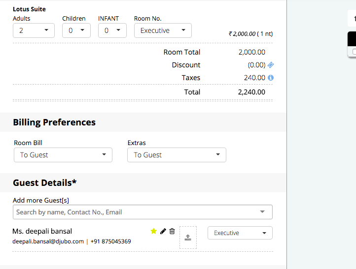 Room Allocations to Multiple Guests on Voucher