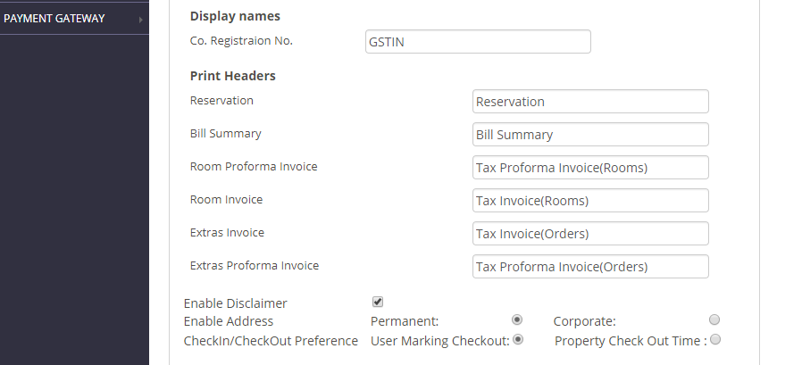 Tax Invoice Naming Convention for General Mode